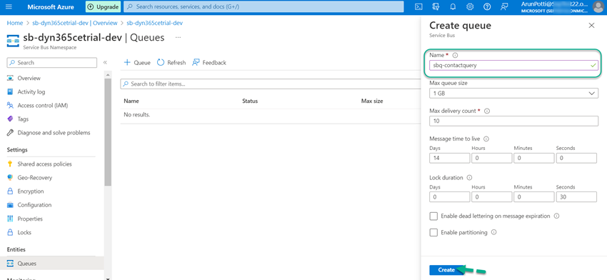 How To Create Azure Service Bus And Queue In Microsoft Azure Portal